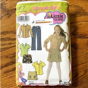 Vintage Y2K Simplicity 4977 Sewing Pattern XXS-S Pants Short Skort Top COMPLETE